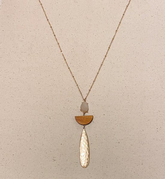 Modern Stone Necklace