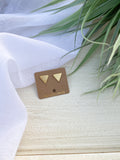 Pyramid Stud Earrings