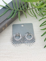 Silver Spike Earrings